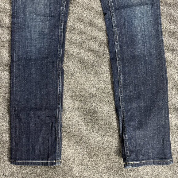 Vigoss Jeans Womens 26  Cotton Stretch Embellished Flap Pockets Medium Wash - Picture 2 of 10
